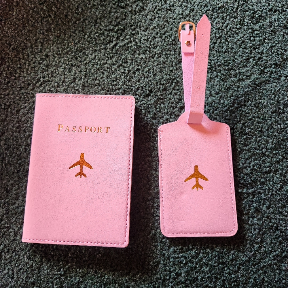 Passport Case Folio Wallet, Matching Bag Tag
